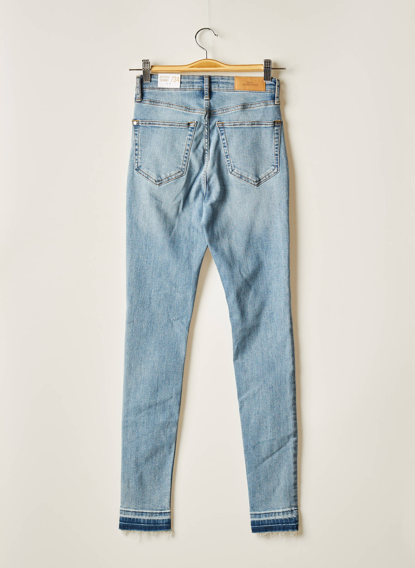 Mango Jeans Coupe Slim Femme couleur bleu