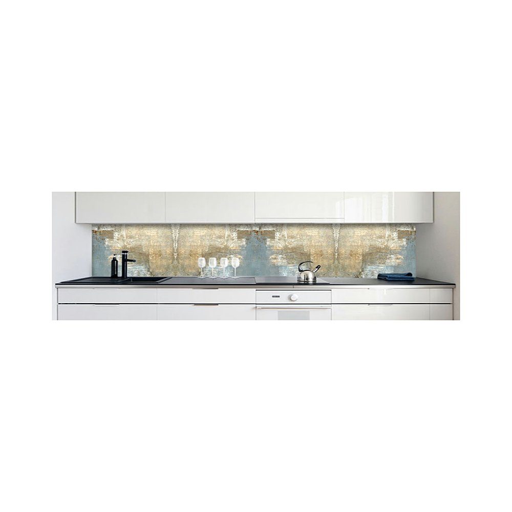 DRUCK-EXPERT Küchenrückwand Küchenrückwand Malerei Abstrakt Premium Hart-PVC 0,4 mm selbstklebend