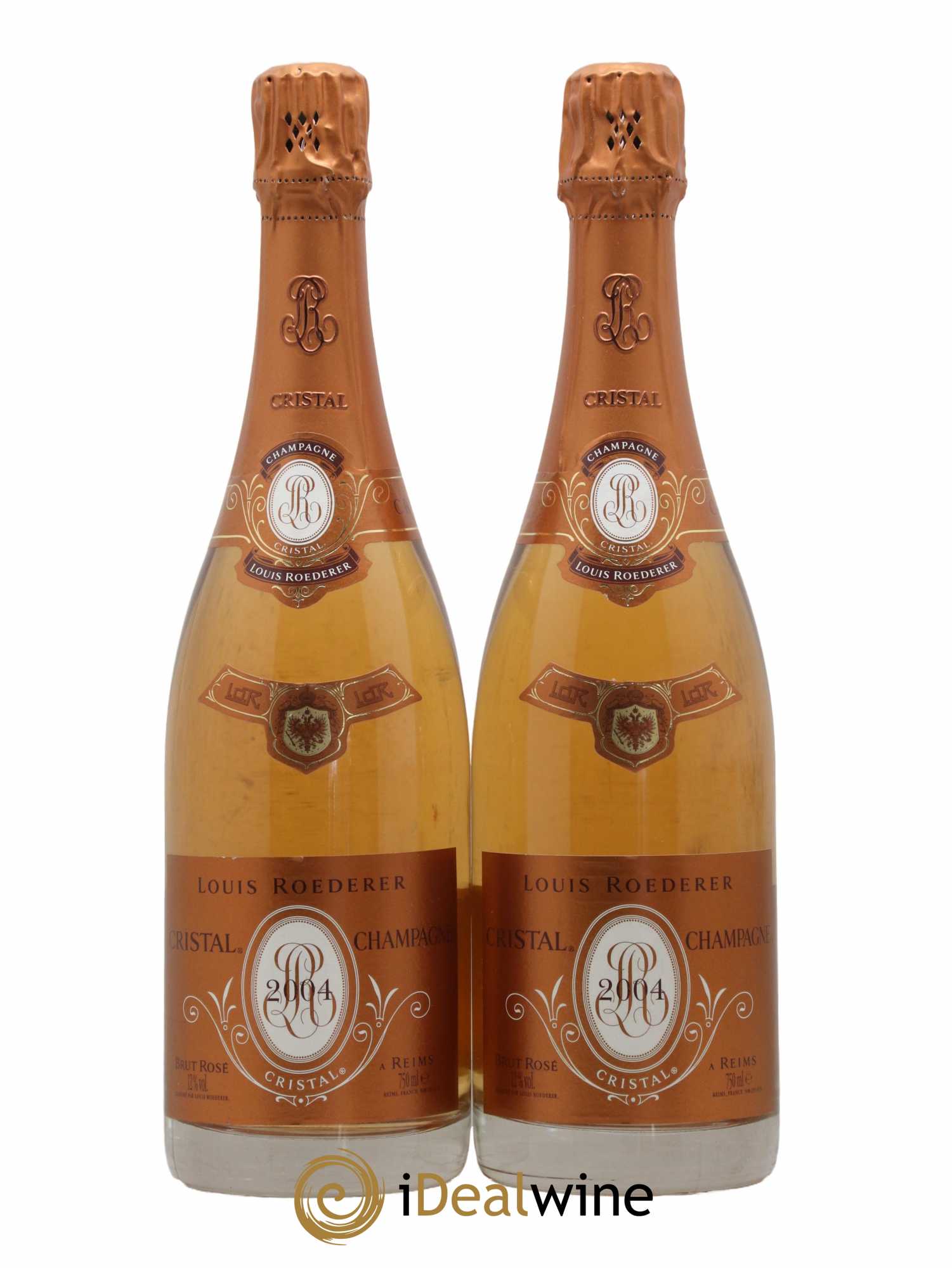 Cristal Louis Roederer  2004 - Lot de 2 Bouteilles