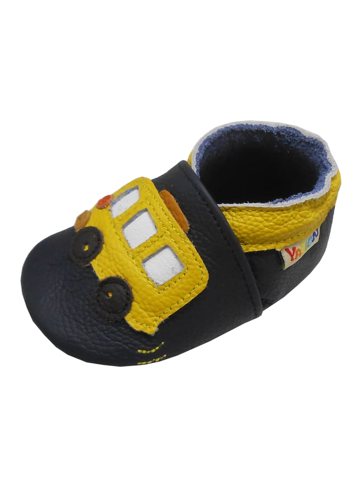 Yalion Leder-Krabbelschuhe 