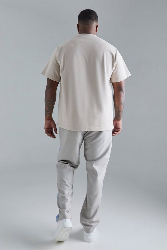 Plus Skinny Colorblock Anzughose