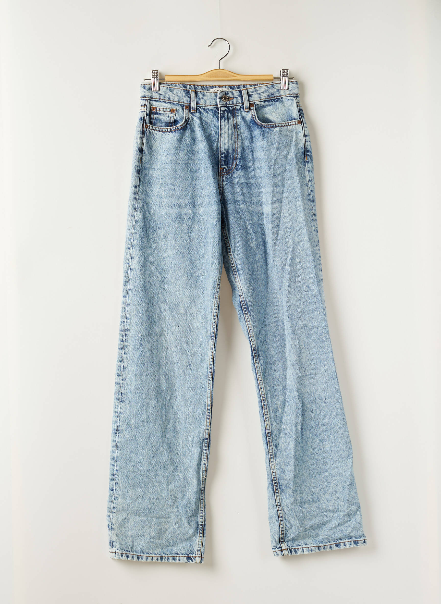 Loavies Jeans Coupe Large Femme couleur bleu