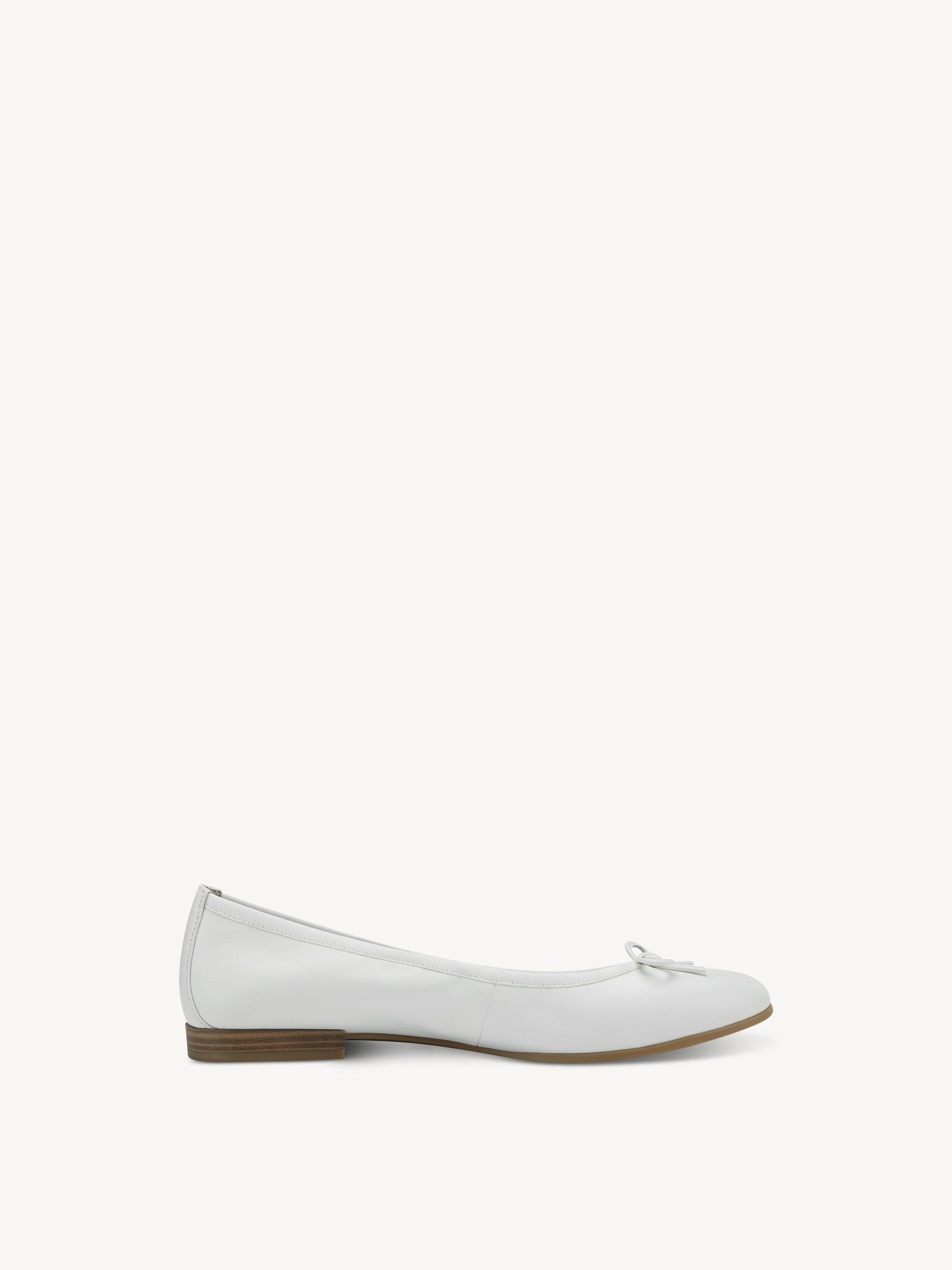 Ballerine en cuir - blanc