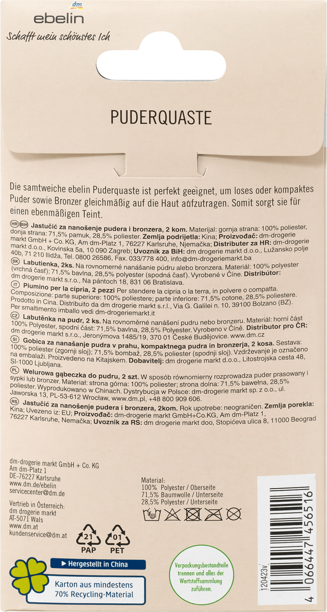 Puderquaste, 2 St