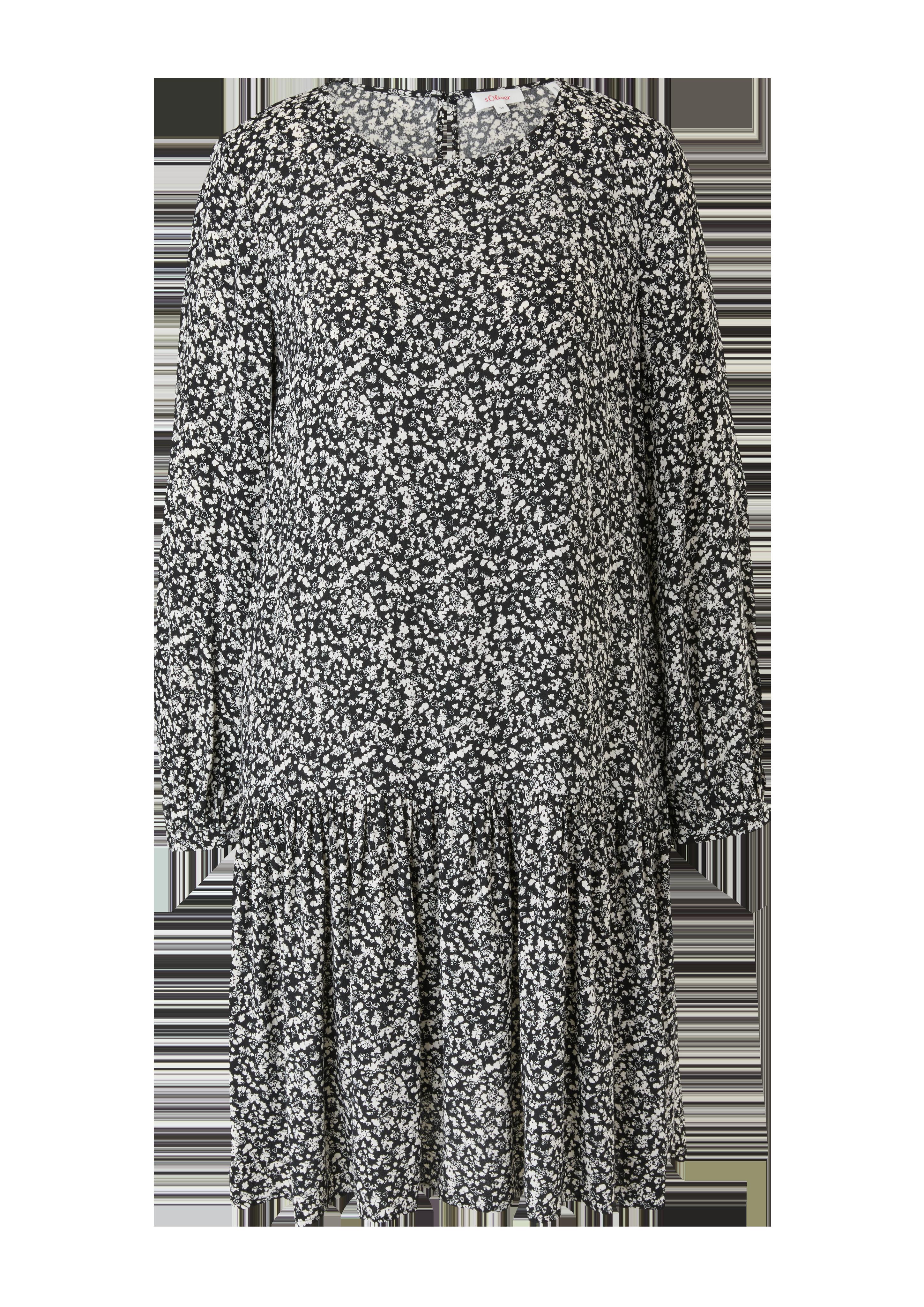 Viskose-Kleid mit Volants  2120853-99A2