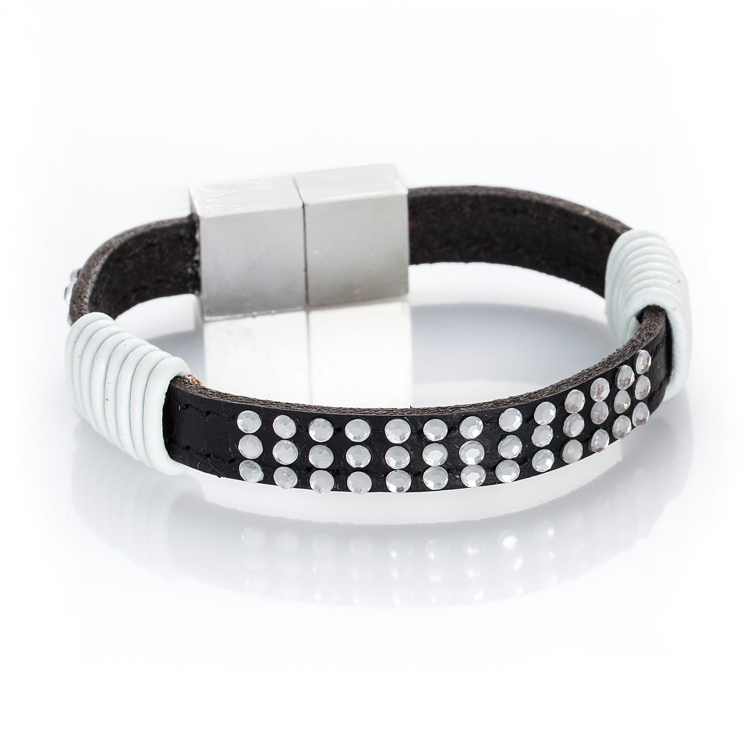 Lederband, schwarz, 10 mm, 1,5 m