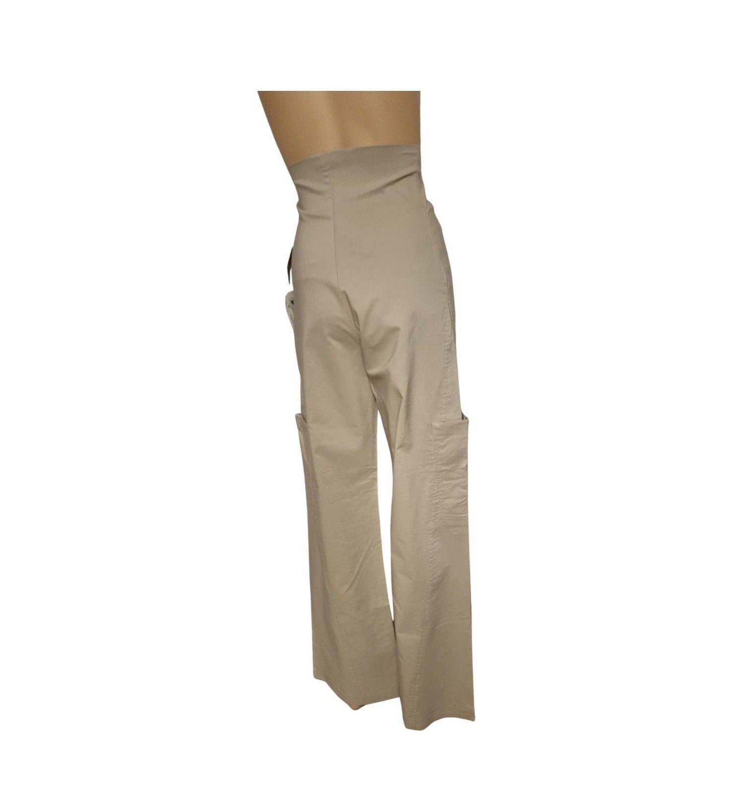 christoff Stretch-Umstandshose ORA-22075 beige Cargohose Umklappbund