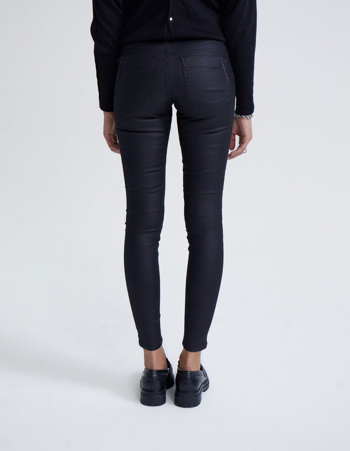 JEGGING noir glossy taille basse femme