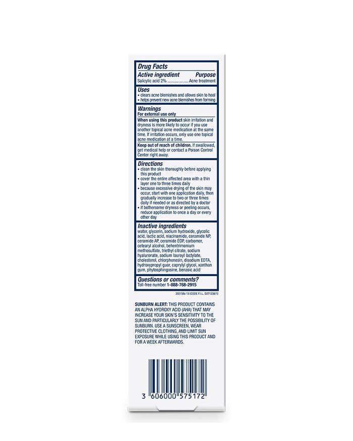 Gel anti-acné hydratant pour le visage