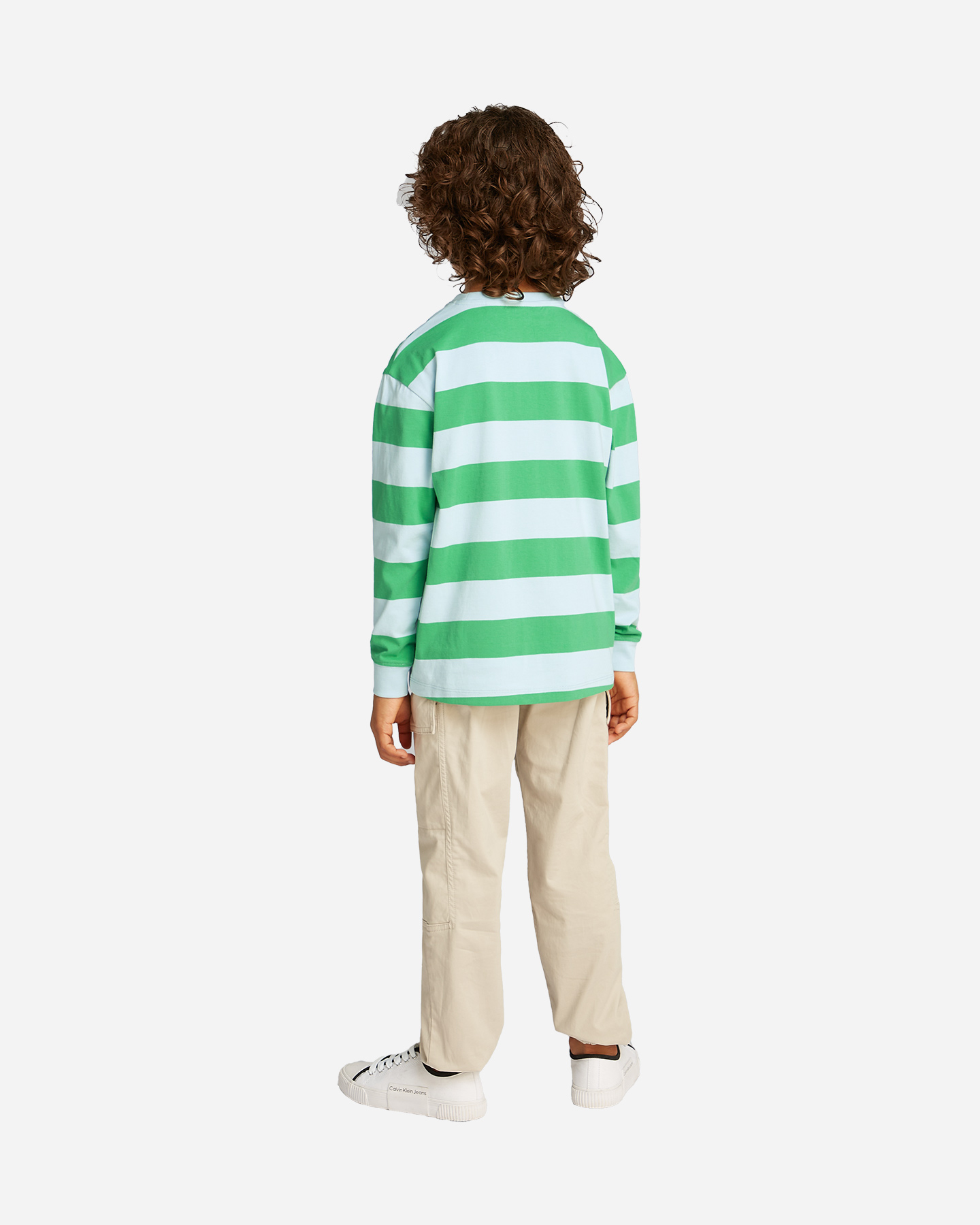 Tričko Calvin Klein Jeans Striped Jr IB0IB02357-0A5