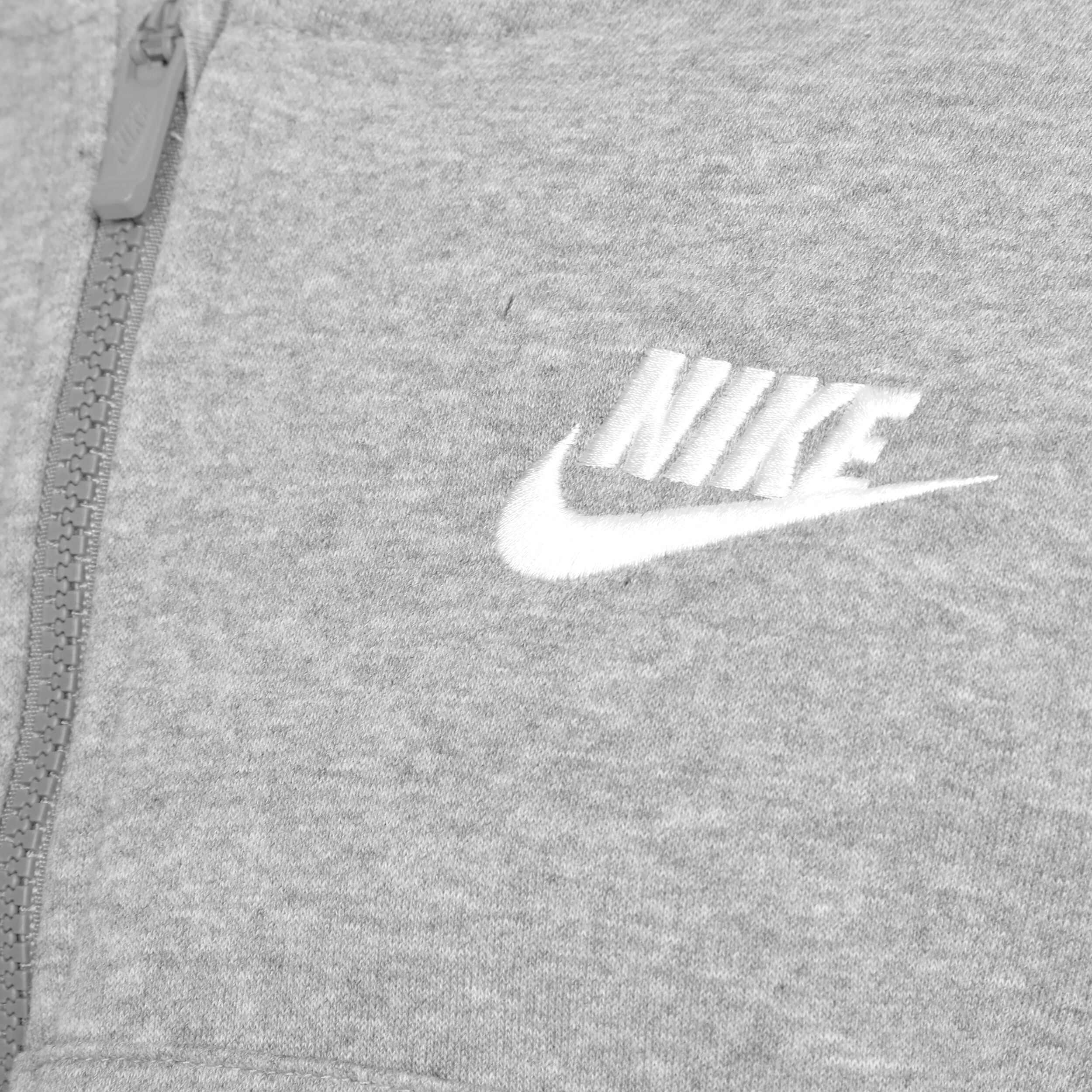 Sportswear Club Fleece Sweatjacke Mädchen - Grau, Weiß