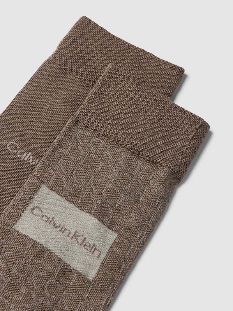 Socken mit Label-Details im 2er-Pack in anthrazit