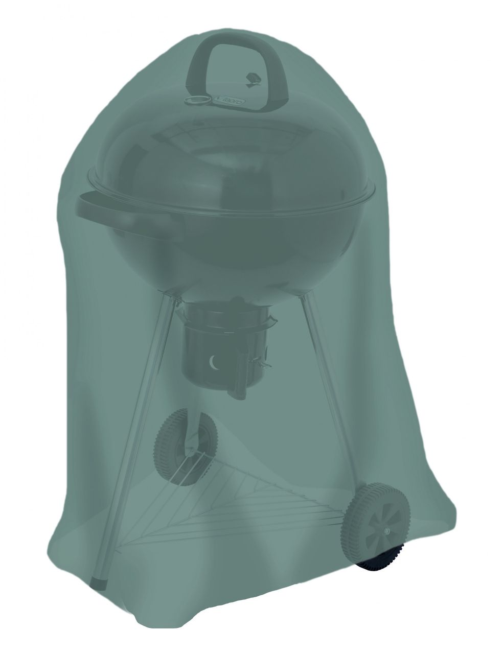 Tepro Universal Abdeckhaube - für Kugelgrill groß, anthrazit