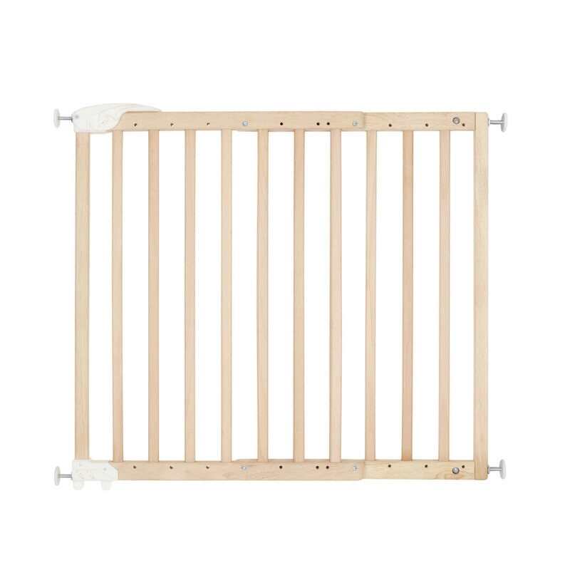 Barrière de sécurité Déco Pop extensible en bois naturel Badabulle
