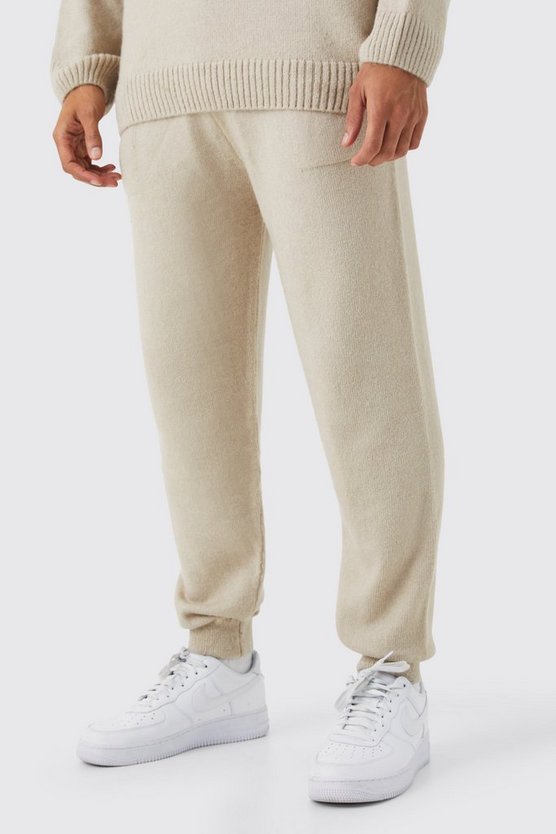 Oversize Homme Jogginghose aus Rippstrick