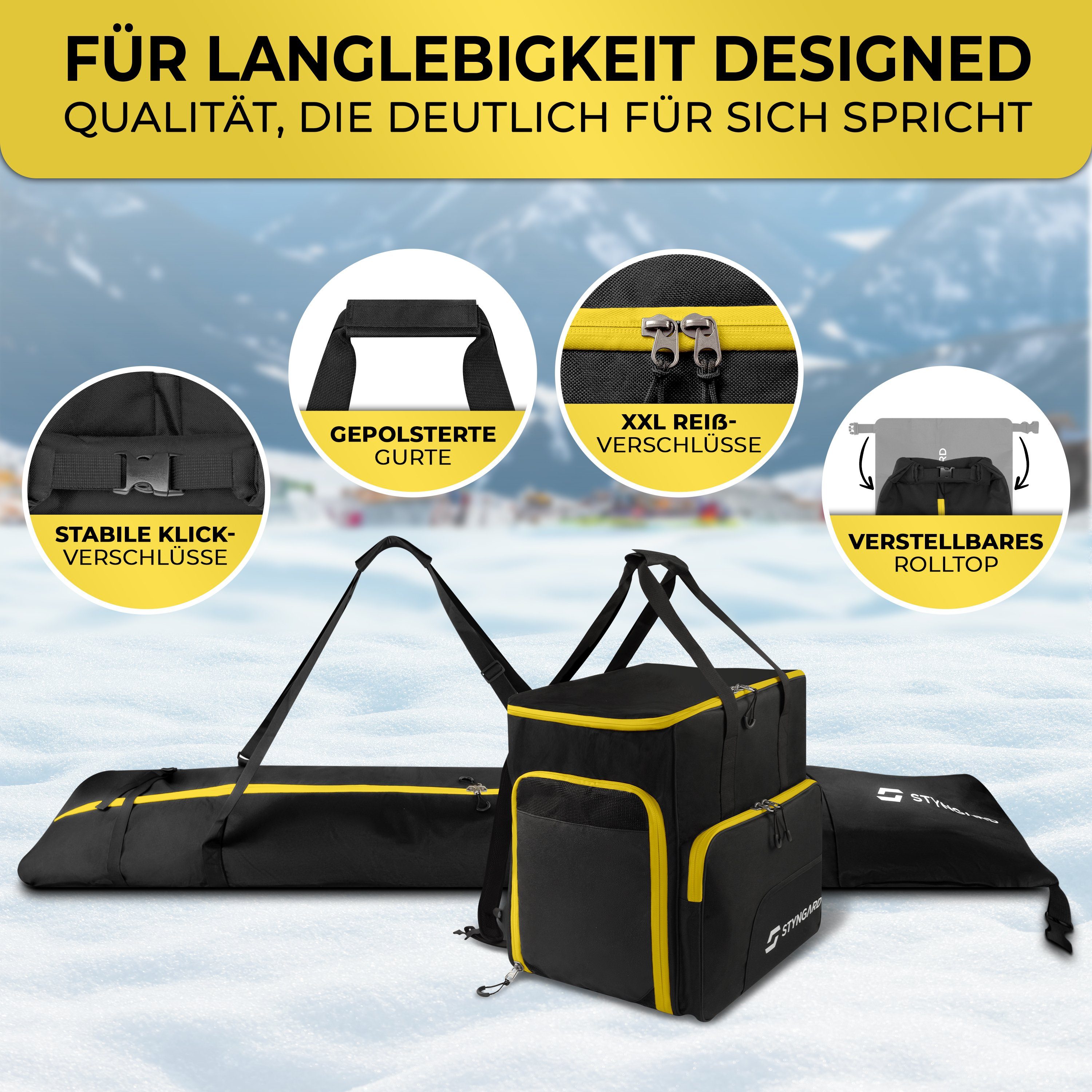Styngard Skitasche Skitasche Skischuhtasche Set Salzburg