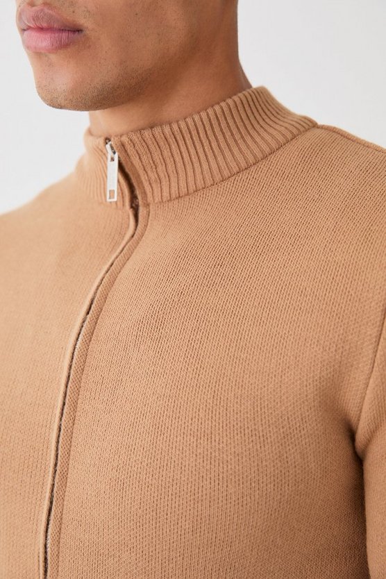 Muscle-Fit Jacke mit Reißverschluss