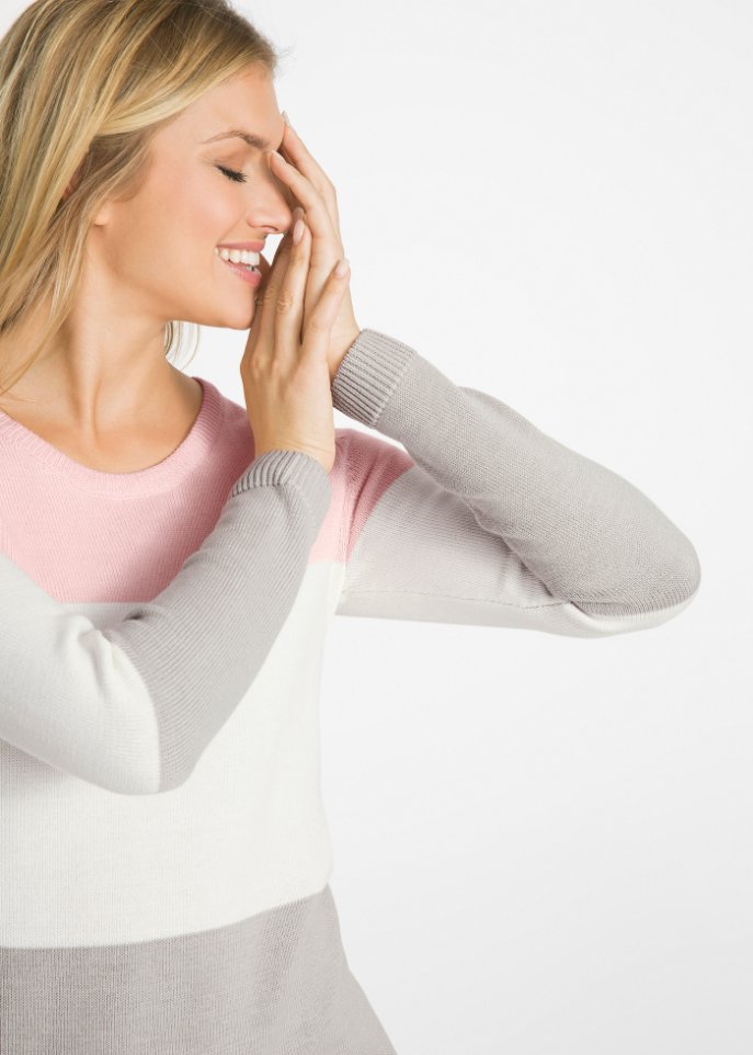 Pullover im Colorblocking-Stil