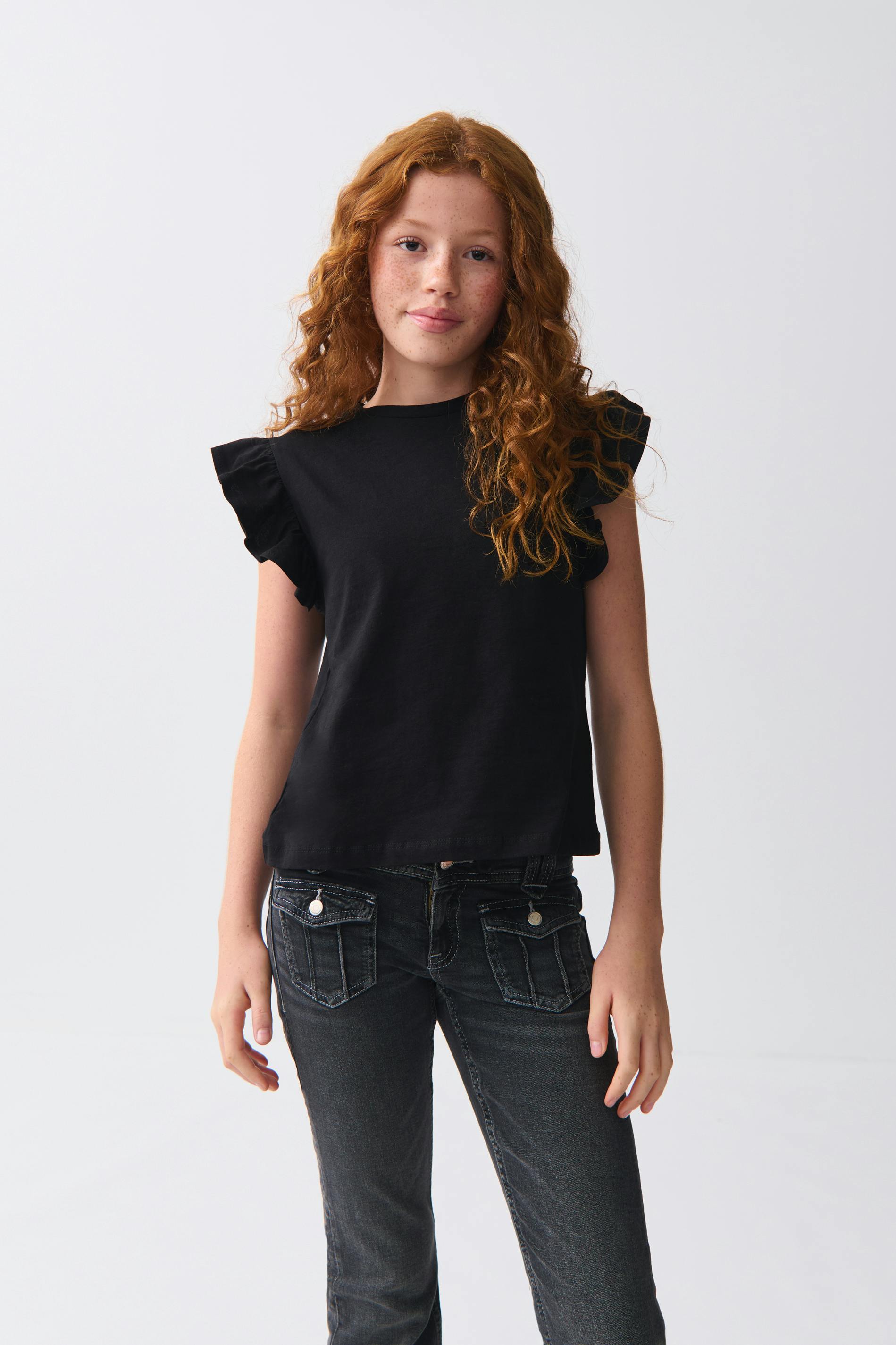 Y flounce tee