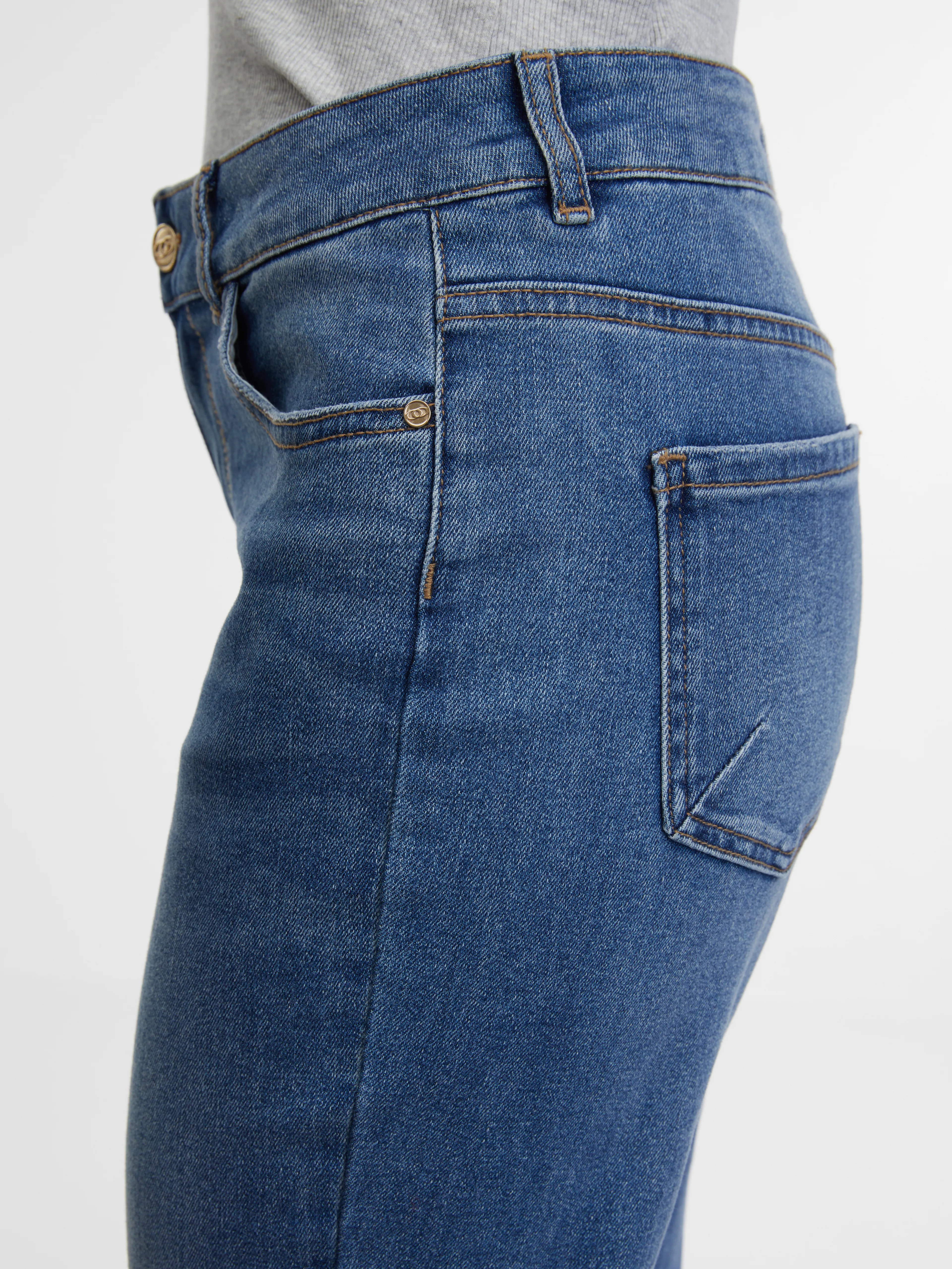 Dunkelblaue Straight-Jeans Damen ORSAY