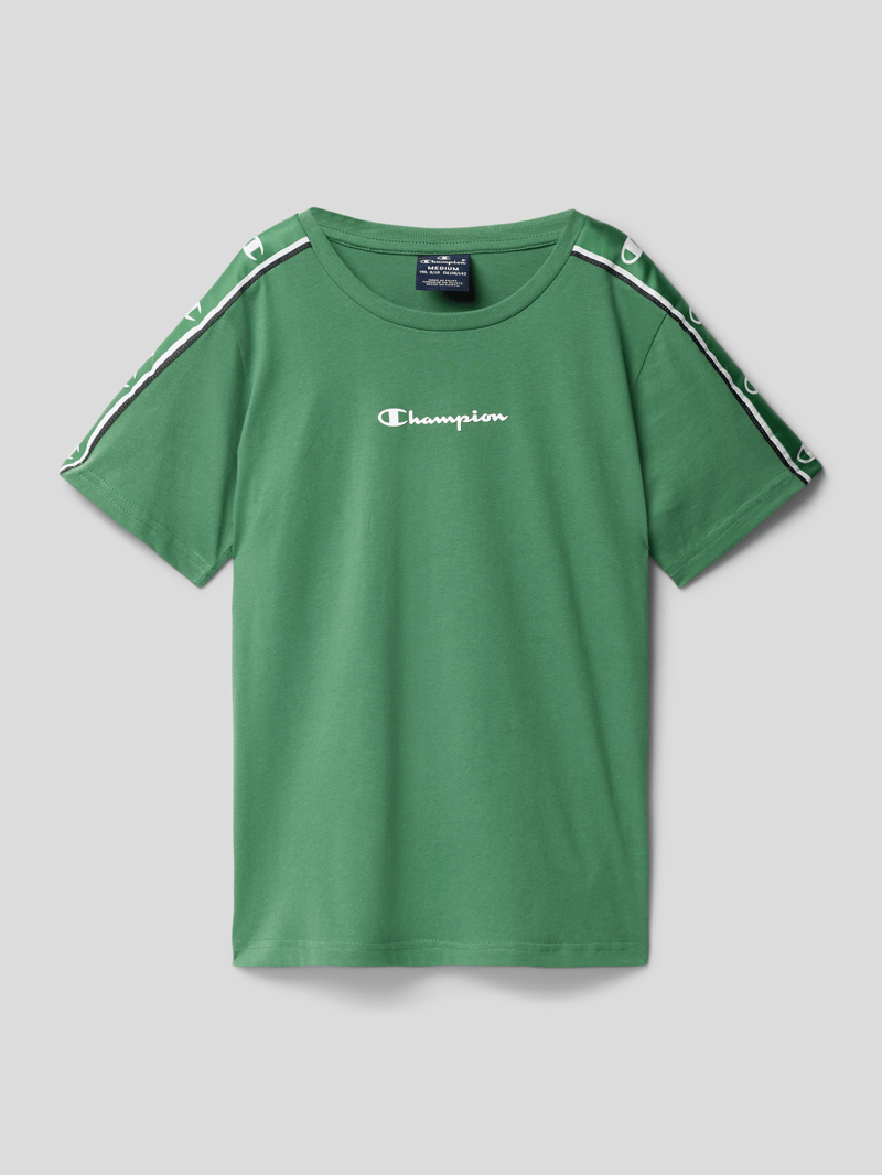 T-Shirt mit Logo-Print in grün