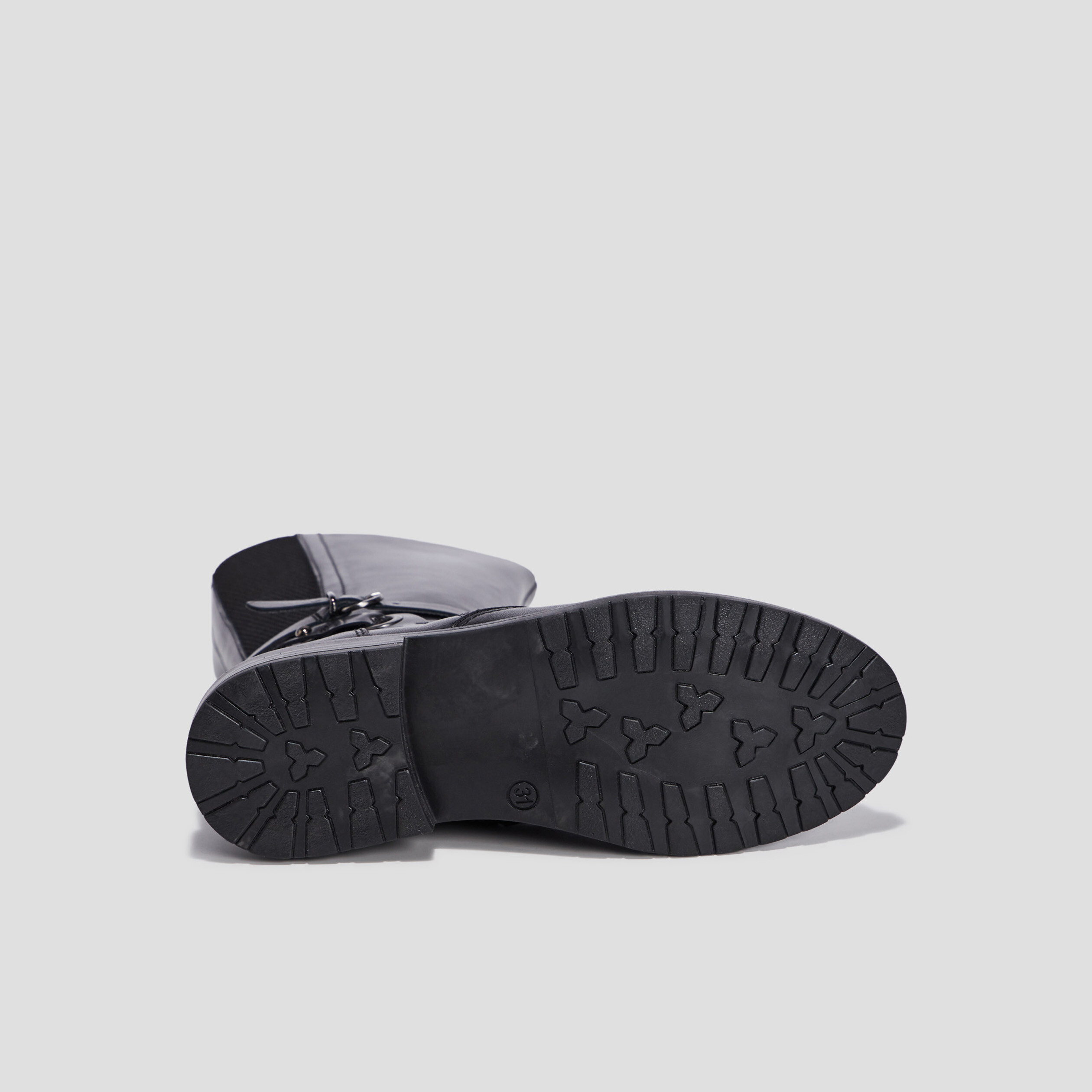 Bottes en cuir noir fille | La Halle