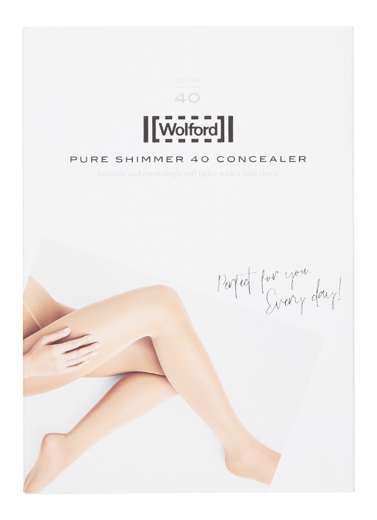 Wolford Pure Shimmer Concealer zeķubikses ar 40 denjē audumu