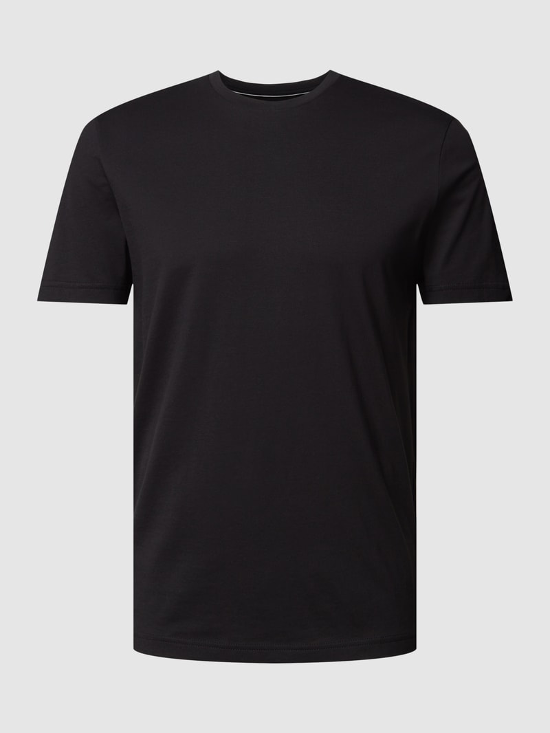 T-Shirt mit Rundhalsausschnitt in schwarz