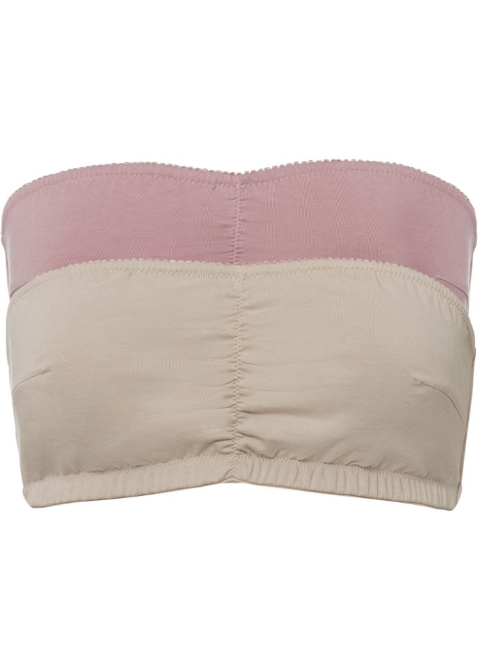 Bandeau BH (Cup A und B) mit Bio-Baumwolle (2er Pack)