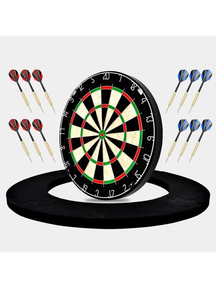COFI 1453 Sisal/Borsten-Dartscheibe mit Stapelfreiem Bullseye in Mehrfarbig günstig kaufen onesize