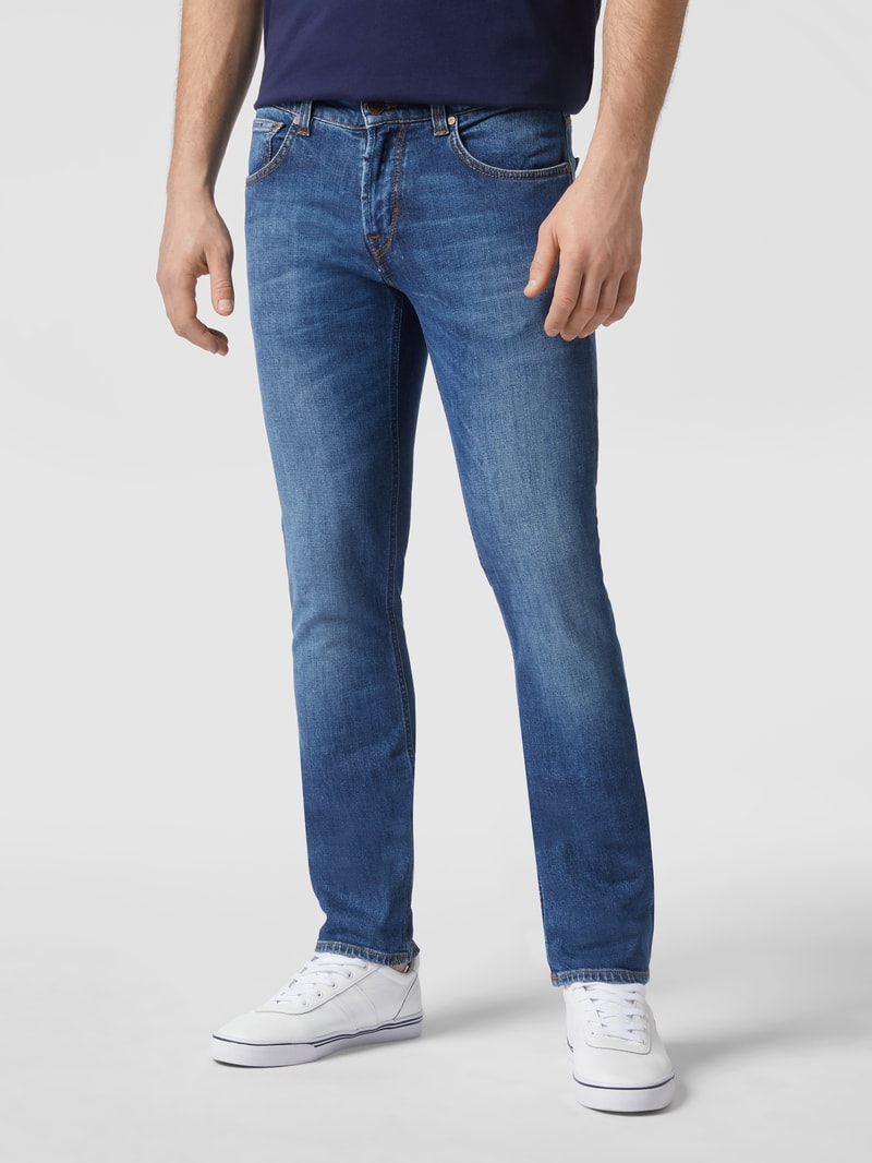 Slim Fit Jeans mit Stretch-Anteil Modell 'John' in jeans