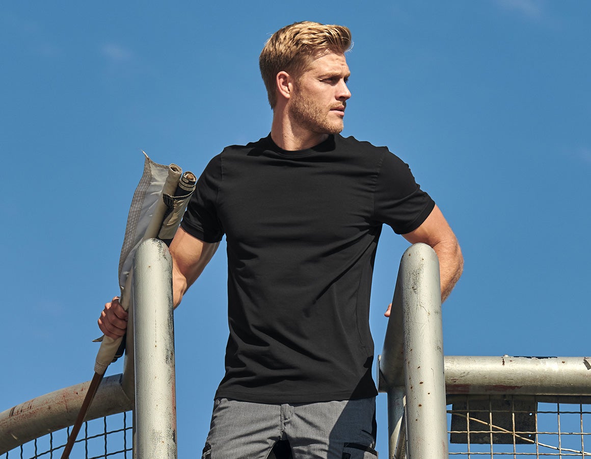e.s. T-Shirt cotton stretch
