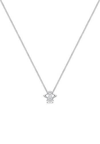 Elli Halskette Kinder Engel Kristalle 925 Silber