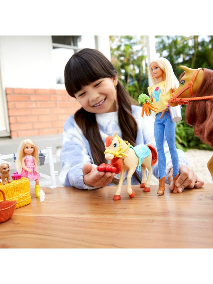 Barbie Barbie Reitspaß | Mattel | Spiel-Set mit Puppen, Pferd und Pony günstig kaufen onesize