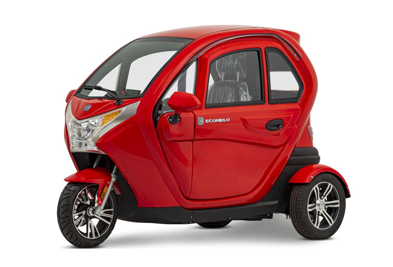 Econelo Elektro Kabinenroller Nelo 3.1 45 km/h rot