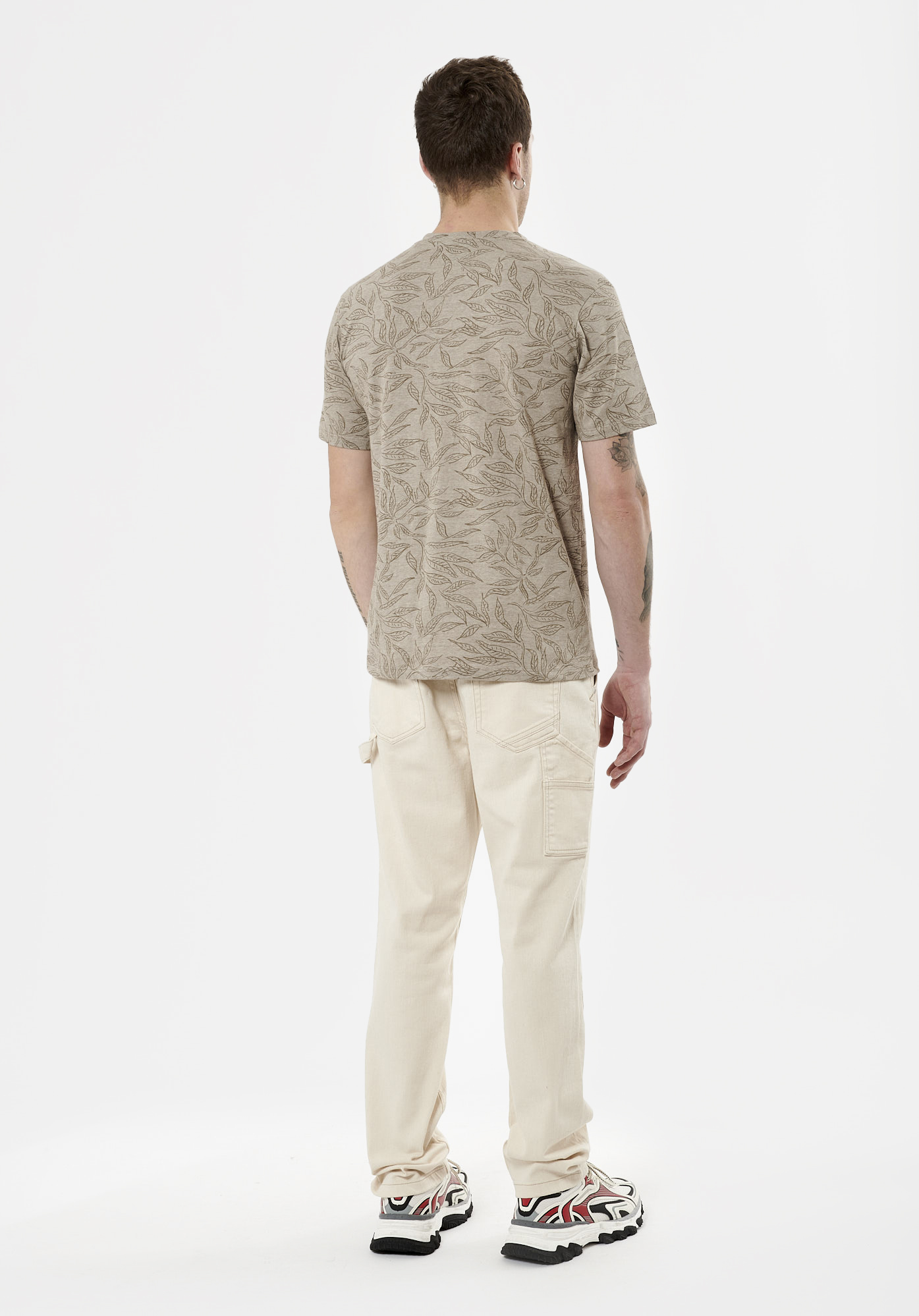 SHILO  T-shirt beige Homme en 100% coton