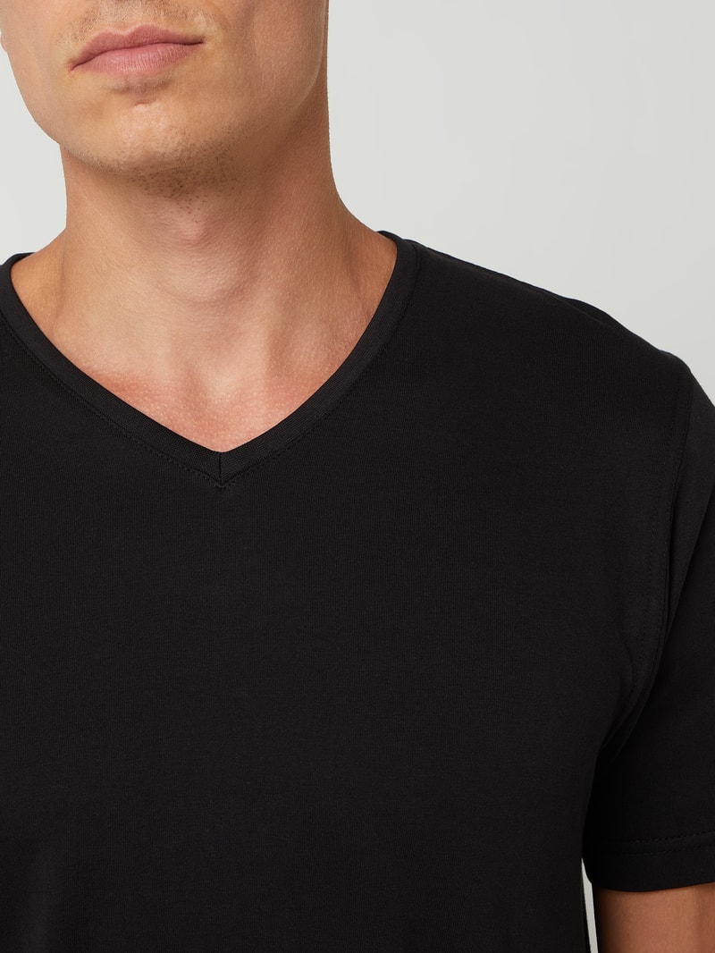 T-Shirt im 2er-Pack in schwarz