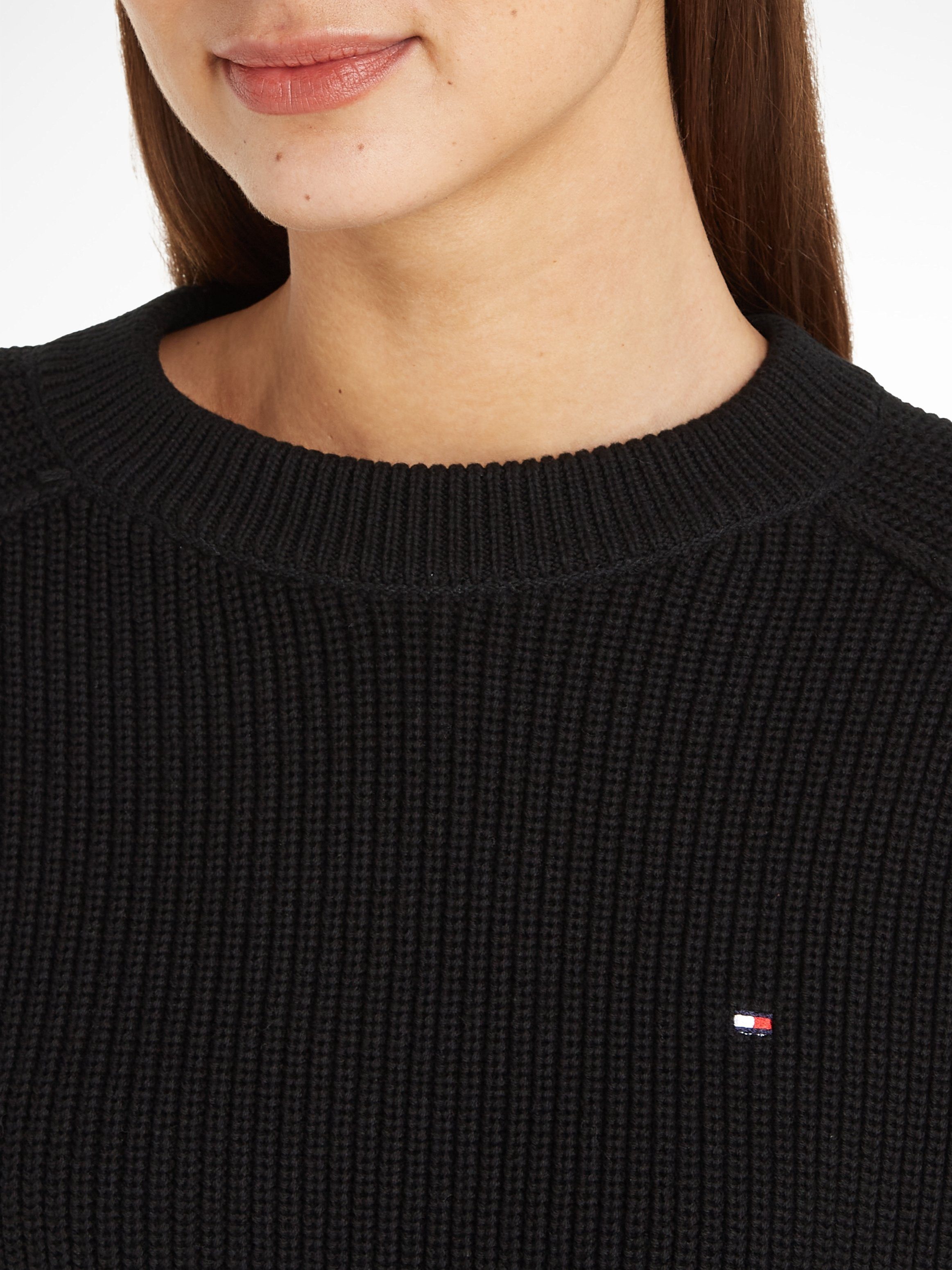 Tommy Hilfiger Rundhalspullover mit Logostickerei