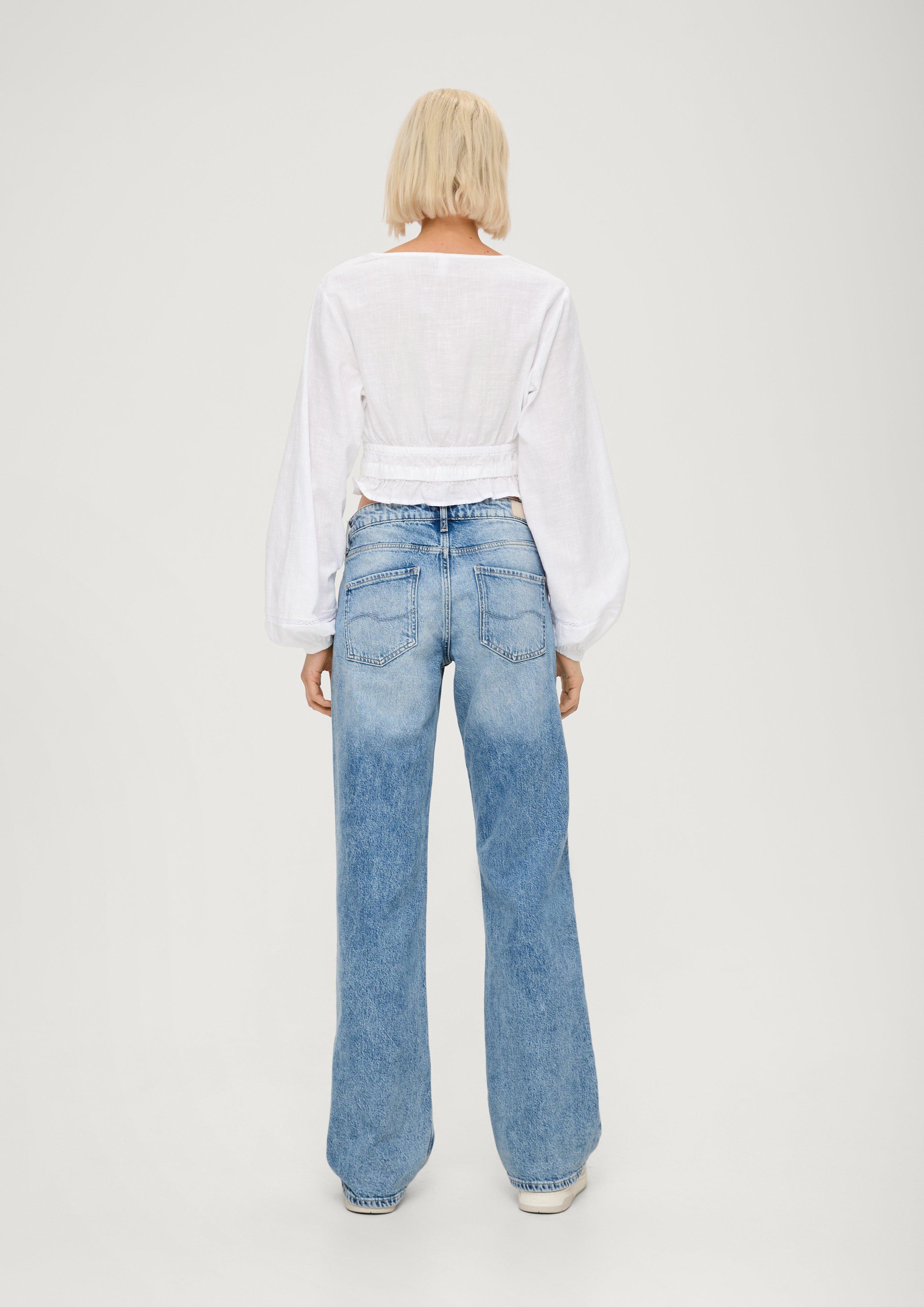Dobby-Bluse mit Schleifen-Detail  2130819-0100