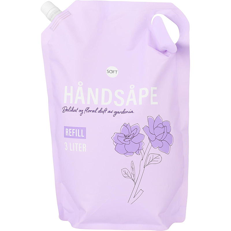 Soft Håndsåpe 3 l refill Gardenia