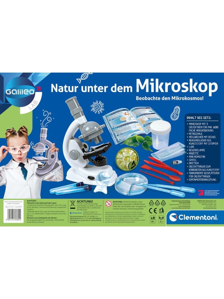 Clementoni Experimentierkasten Galileo - Natur unter dem Mikroskop - ab 9 Jahre günstig kaufen onesize