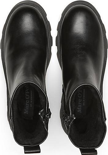 Marc O'Polo Zipper-Stiefel aus glattem Kalbleder