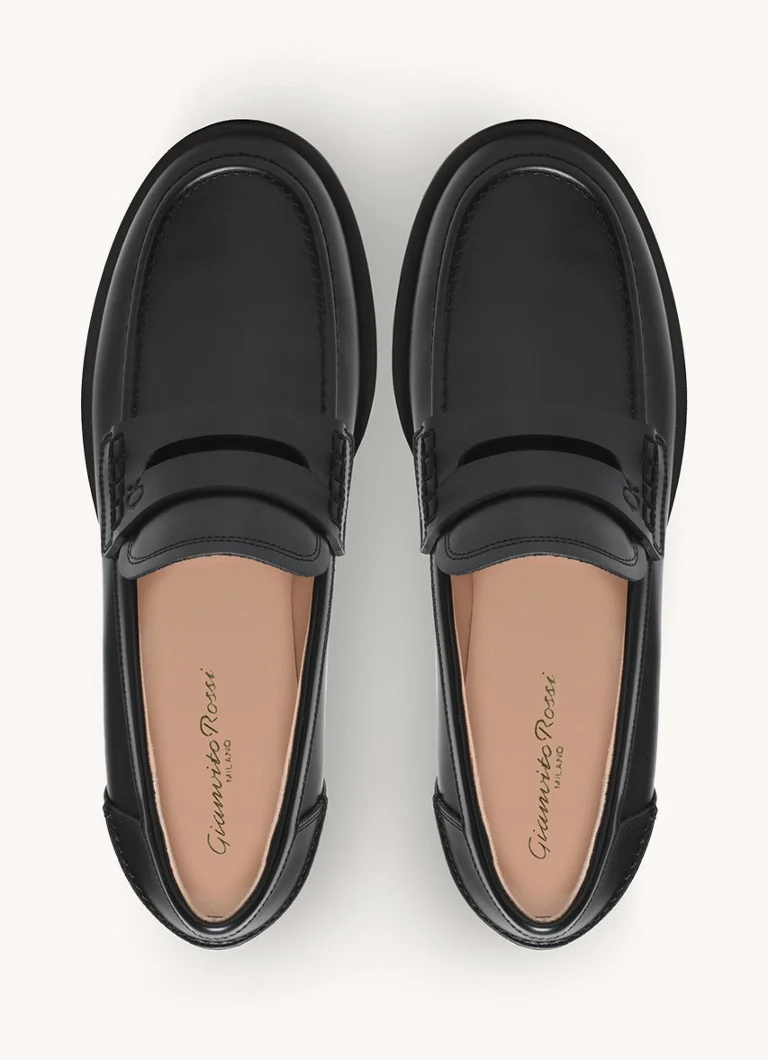 Gianvito Rossi Michael calfskin loafer