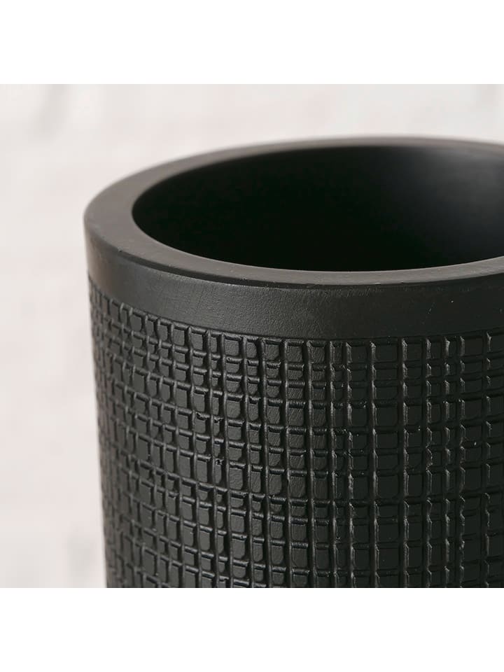 Boltze Zahnputzbecher ''Bathy'' in Schwarz - (H)11 x Ø 7 cm günstig kaufen onesize