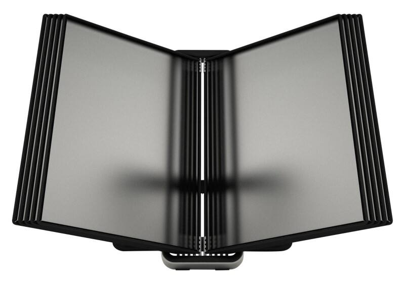 Djois Tarifold Sichttafelsystem 10 Flächen DIN A4 Aluminiumlegierung, PP (Polypropylen), Stahl Schwarz, Silber