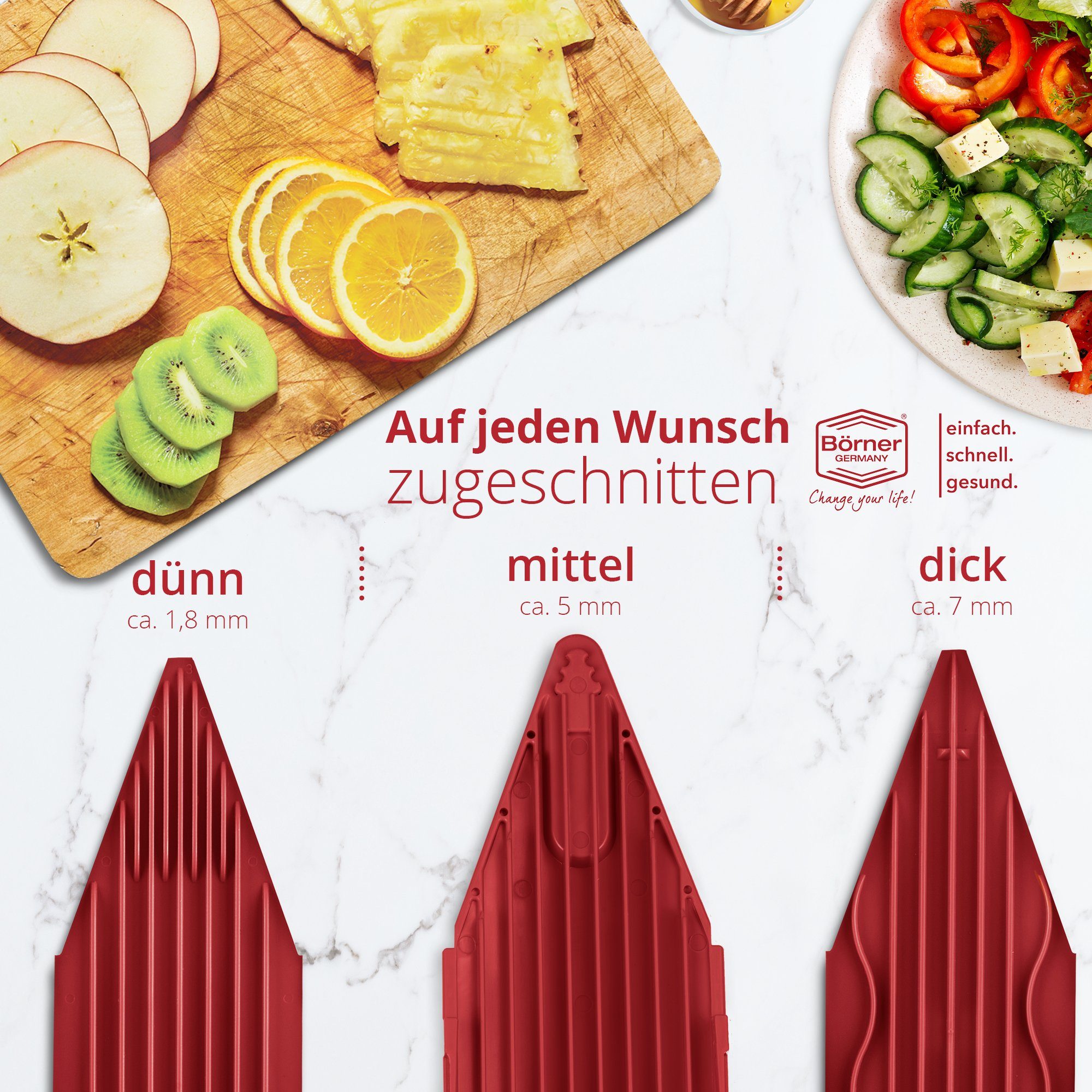 Börner Gemüsehobel Gemüsehobel V1 ClassicLine Profi Set