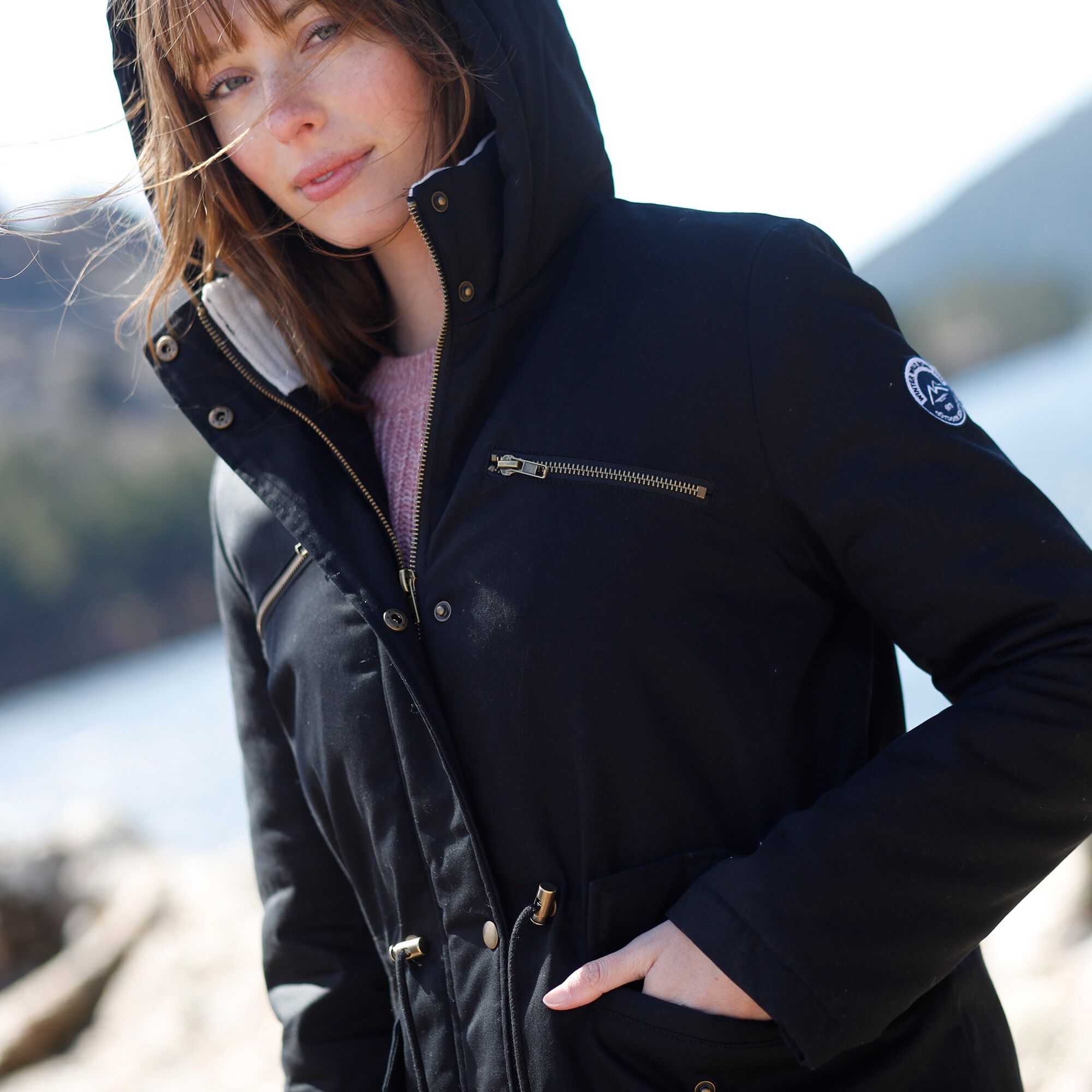 Parka déperlante doublée maille polaire