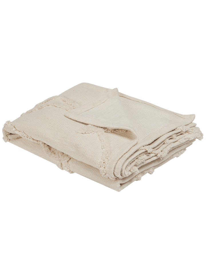 Beliani Kuscheldecke ACACIA in Beige - (W) 130 x (H) 1 x (L) 160 cm günstig kaufen onesize