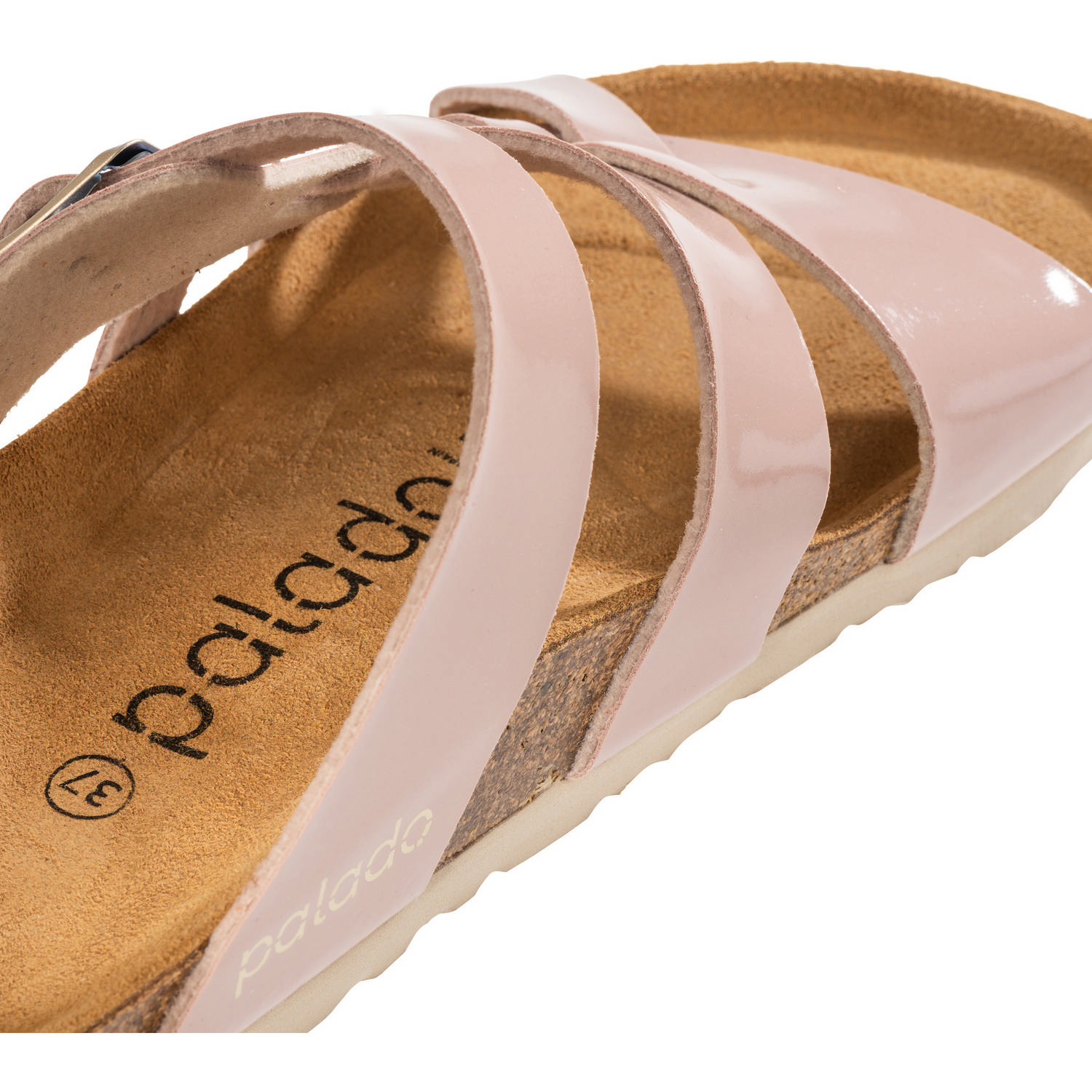 Palado Kreta, Pantoletten, Damen, Basic Lack Rosa