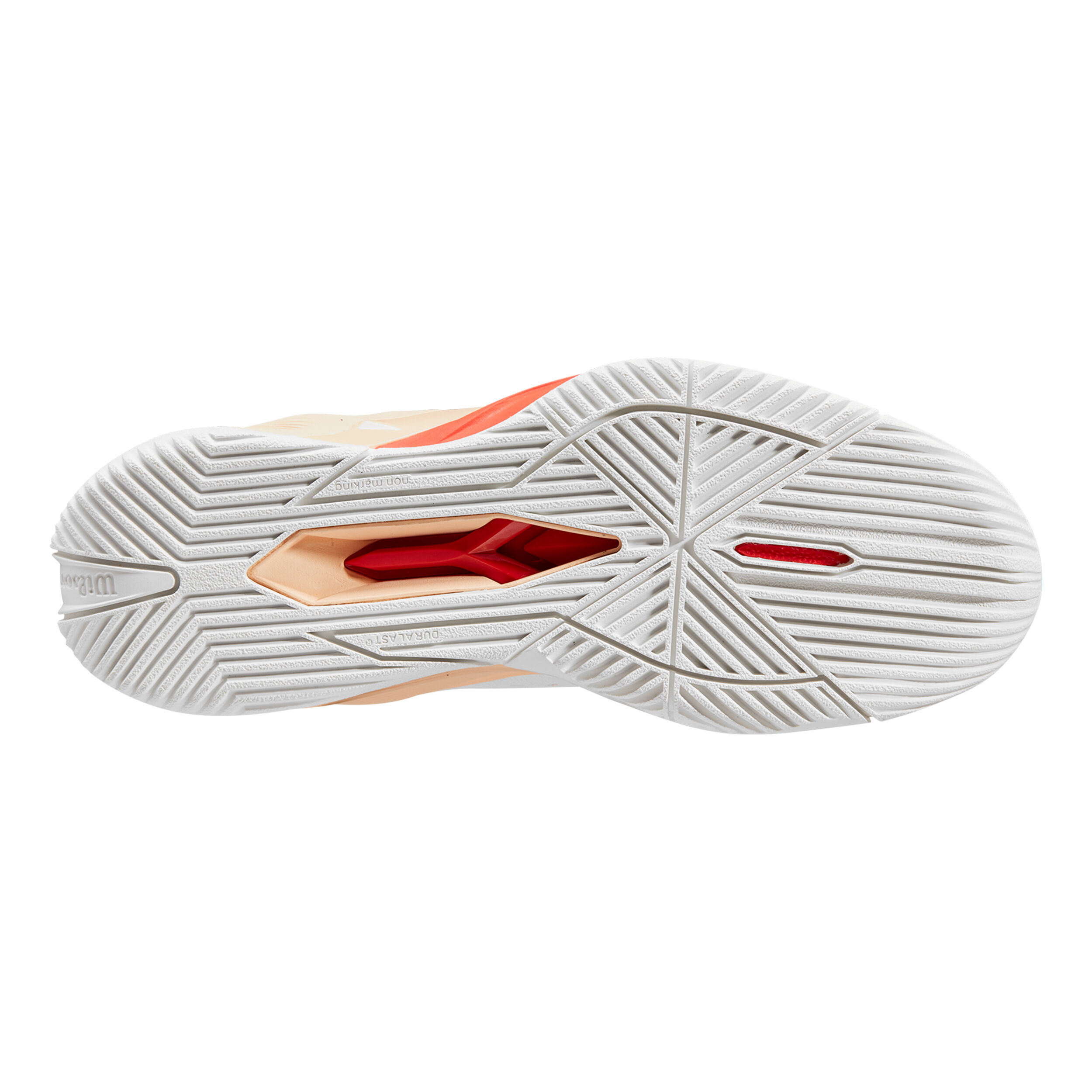 Rush Pro 4.0 AC Allcourtschuh Damen - Weiß, Apricot
